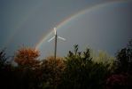 Windmill, rainbow